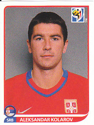 Aleksandar Kolarov Serbia samolepka Panini World Cup 2010 #304